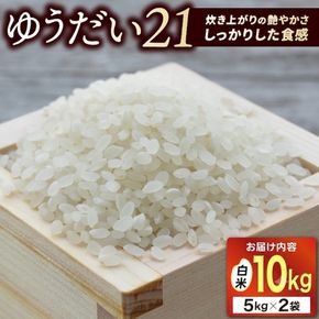 ＼先行予約・山﨑観光農園のお米／　ゆうだい21　白米10kg｜ 益子町 お米 ゆうだい21 白米 精米 10kg 高評価（AU048）