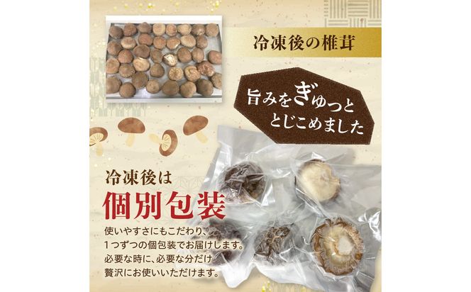 【F07040】冷凍 原木しいたけ（冬菇）1kg