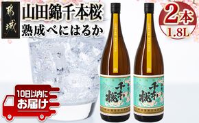 【柳田酒造】山田錦千本桜 熟成べにはるか(25度)1.8L×2本 ≪みやこんじょ特急便≫_AC-0750_99