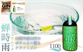 【数量限定】GEEKSTILL クラフトジン 蝉時雨 丹波山産ボタニカル 1100ml × 1本 ワールドジンアワード2026銅賞受賞 GIN ジン クラフトジン 国産 ボタニカル お酒 ギフト プレゼント 贈り物 父の日 送料無料 ふるさと納税【tab0227-1100】