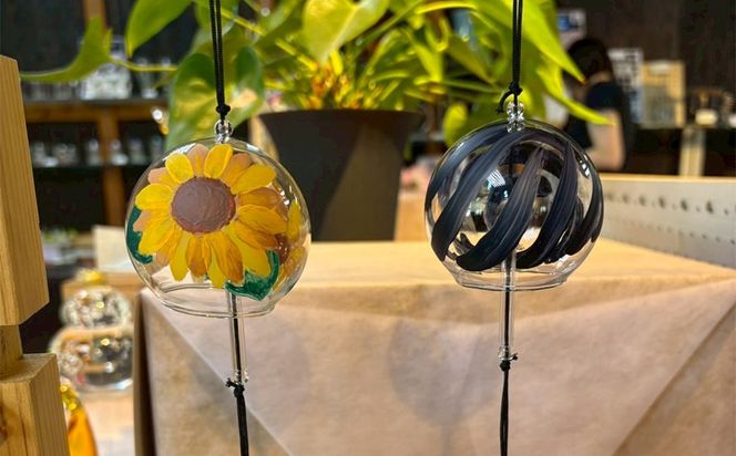 博多びーどろ ガラス風鈴絵付け工芸体験1名様分【粋工房】_HA2043 びーどろ ガラス 風鈴 作り 絵付け 体験 工芸 福岡県宗像市 宗像市 福岡 宗像