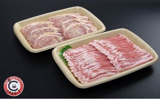 とやまポーク バラうす切り 800g ロース味噌漬け 8枚入り セット 豚肉 豚バラ 豚ロース 味噌漬け 肉 お肉 バラ ロース 味噌 豚