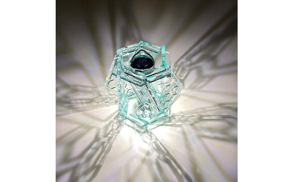 ゴールゼロ用シェード KIKKO 亀甲 1個 アウトドア・インテリアに 川崎市自社工場一貫生産品[ガラスカラー] 141305_MH03VC01