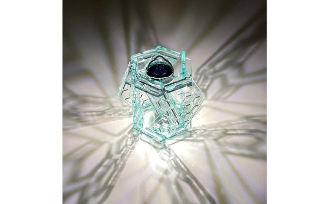 ゴールゼロ用シェード　KIKKO　亀甲　1個　アウトドア・インテリアに　川崎市自社工場一貫生産品【ガラスカラー】 141305_MH03VC01