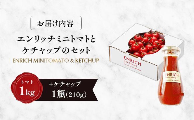 ケチャップセット（エンリッチミニトマト1kgとケチャップ210g×1瓶のセット）【28009AA0101】