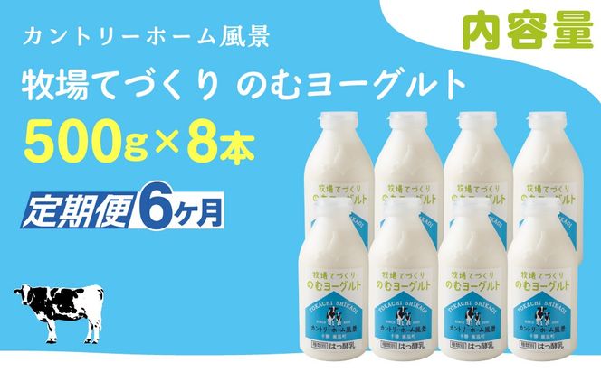 【定期6ヶ月】のむヨーグルト 500g ×8 SKB053
