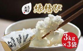222.日置さん家のお米「縁結び」3kg×3袋【精米・2025年産】 313726_AE024VC01