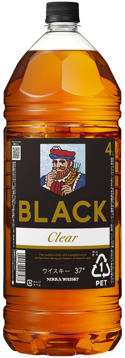 ニッカウヰスキーの聖地 余市町ふるさと納税「ブラックニッカクリア 4L」1本_Y090-0057