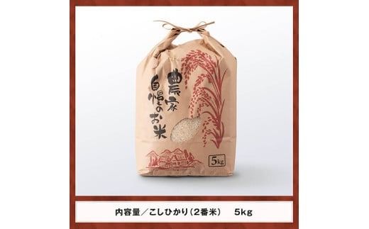 【訳あり】【令和6年産】永友農園産「こしひかり（2番米）」5kg 【 米 お米 白米 精米 国産 宮崎県産 コシヒカリ 】[D10613]