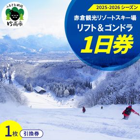 赤倉観光リゾート(2025-2026シーズン)スキー場リフト＆ゴンドラ1日引換券