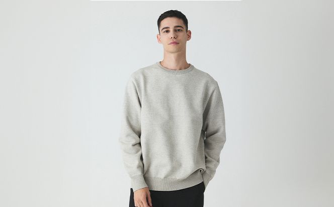 ニット アンユースレス プレーン クルーネックスニット 服 洋服 ファッション ビジネス カジュアル  耐久性 上品 コーマ糸 無撚糸コットン 洗濯可能 墨田区 東京都