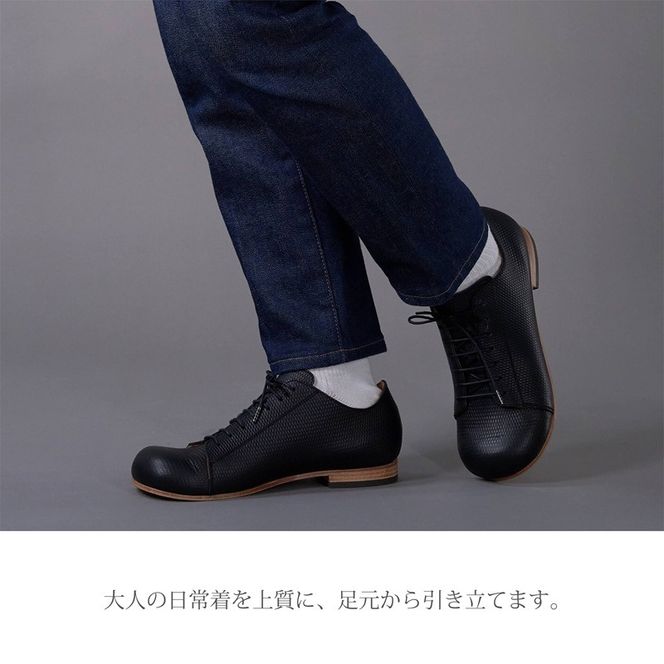 【リッチブラウン】Classic Sneakers DECO レザーソールタイプ＜ハーフソールラバー加工なし＞《 日本製 DECO 革靴 皮 ファッション レザー 靴 シューズ 》【2520N08006_02】