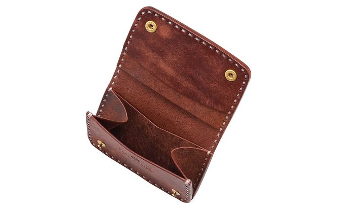 豊岡財布 haaki Leather コインパース HLW304 / チョコラート / コインケース 小銭入れ カード入れ 手のひらサイズ 財布 サイフ ブランド 牛皮革 プエブロレザー 革 メンズ レディース ハンドメイド 手作り 木和田正昭商店