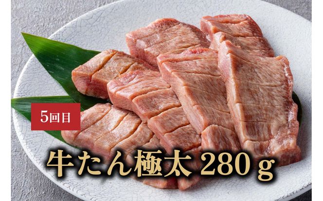 【定期便全5回】たんや善治郎 牛たん【肉 牛肉 タン 仙台 名物 グルメ 厚切り 焼肉 プレミアム バーベキュー ジューシー 柔らかい 食品 ギフト 風味豊か 旨味 冷凍保存 焼き方簡単 食べ比べ 】 041009_GA019