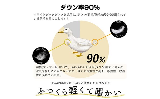 2枚組【春夏用羽毛肌掛け布団】洗える肌布団シングルダウン90％0.3kg日本製洗濯可クリーム2枚セット 寝具 軽量 抗菌 消臭 立体キルト 