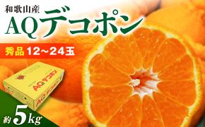 DN6012n_和歌山県産 AQ デコポン 5kg 秀品 (12～24玉)