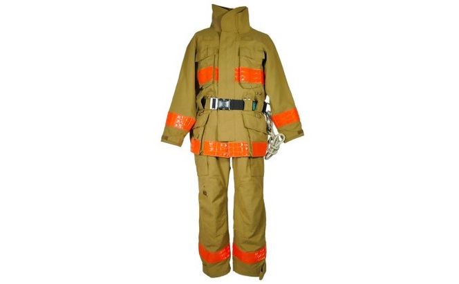 【一点物】高梁市消防本部 消防服リメイク ポーチ ファッション小物 ファッション カバン バッグ 