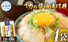 イカの醤油漬け丼（4P）セット【企業組合　宇佐もん工房】 [BQAB049]