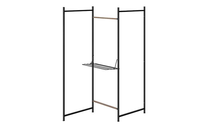 物干し 室内 折りたたみ 洗濯物干し 物干しスタンド OTM-150R ブラック アイリスオーヤマ おしゃれ コンパクト スリム 部屋干し 洗濯 一人暮らし 一人用 折りたたみ物干し3連 