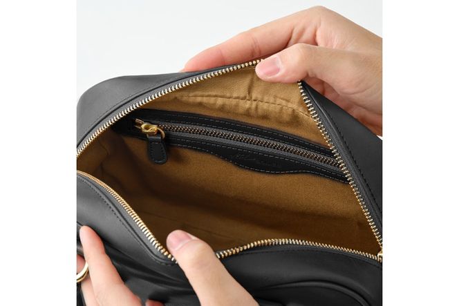 SOMES ER-56 2WAY ミニボストン M (ブラック) [ソメスサドル 北海道 砂川市 12260860] バッグ ボストンバッグ ショルダーバッグ レザー 本革 牛革 皮 鞄 かばん