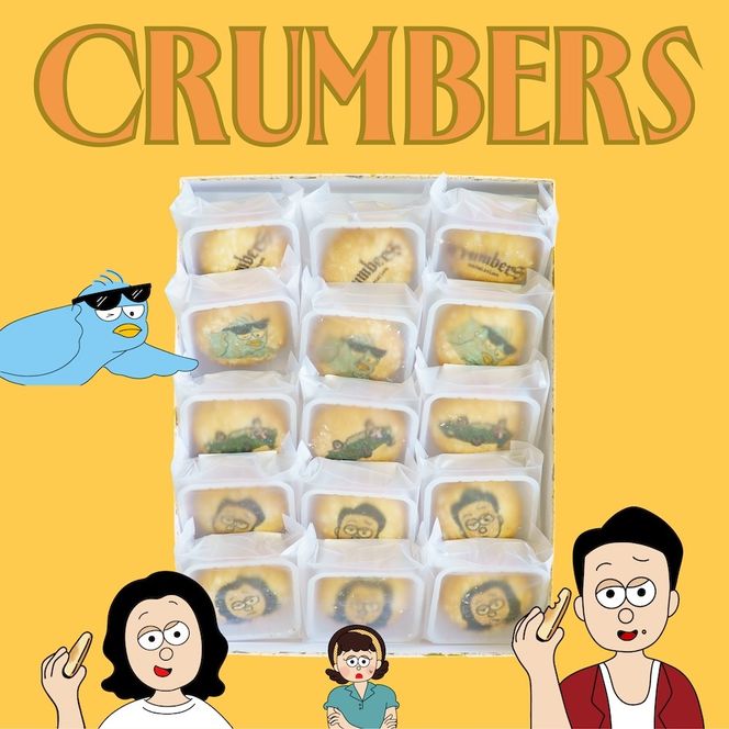 菓子 アニメ 「 CRUMBERS 」 菓子庵 石川 特製 プリント ちいずぷっちい セット（15個）【特製メモリアル・キャンバス梱包エコ仕様】 ｜ 伊那市 長野県 【025-29】