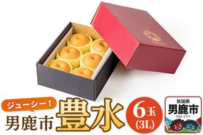 【令和8年度 早期受付】豊水 6玉 3L 梨 なし ナシ 秋田県 男鹿市 旬の果物 フルーツ|23_fre-010601