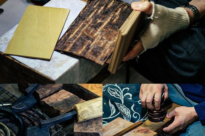 角館樺細工《冨岡商店》ダイヤ鉢 L 角館工芸協同組合|02_kdk-636101