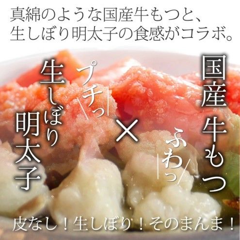 もつ鍋 セット 明太 2～3人前 醤油味 鍋 博多 モツ鍋 もつなべ もつ モツ 牛もつ 牛モツ 国産 牛 牛もつ鍋 めんたいこ 明太子 ※配送不可：離島