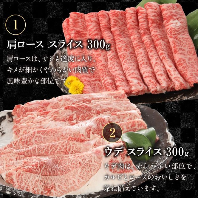 宮崎牛4種食べ比べスライス1.2kg N0147-B816