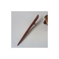 木製かんざし リーフ型 ロングタイプ ［195S29］ 選べる 素材 紫檀 黒檀 タガヤサン ローズウッド 木製 かんざし 緩みにくい 塗装不使用 固定型 飾り用 経年変化 耐久性 髪飾り 和風アクセサリー ヘアアクセ ヘアアクセサリー 愛知県 小牧市 送料無料