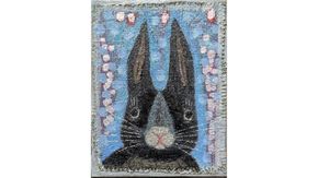 【 限定 1点 】 うさぎ・クロちゃん 絵画 絵 アート アトリエ 飛動庵 [BG39-NT]