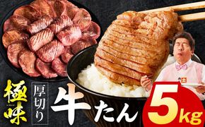 mrz0295 厚切り牛たん 5kg【氷温熟成×旨塩ダレ 味付き 訳あり サイズ不揃い 500g 小分け 焼くだけ 焼肉】