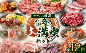 【全12回】ササハラ厳選！お肉の大満喫セット 372013_HM243