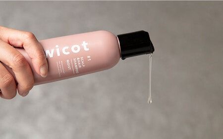 【6本セット】wicot スカルプ＆ヘアシャンプーモイストa＋スカルプ＆ヘアトリートメントモイスト 糸島市 / 株式会社ピュール スカルプ シャンプー[AZA167] スカルプ シャンプー 保湿 ハリ ツヤ 乾燥 COSMOS認証 ヴィーガン認証