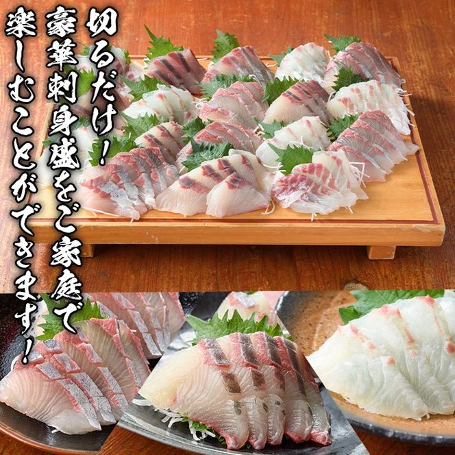 厳選お刺身BOX(8～12人前) 国産 お刺身 魚貝 魚介 鯛 カンパチ ブリ 海産物 刺身 おつまみ セット 【さるがく水産】akn028-27