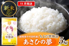 2026年11月発送【令和8年度産】群馬県千代田町産 あさひの夢 5kg×1袋 (精米) 群馬県 千代田町