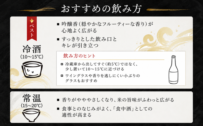 日本酒 純米吟醸酒 ごこく波 千 720ml×2本