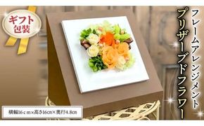 ≪ギフト≫フレームアレンジメント＊プリザーブドフラワー [CT033ci]
