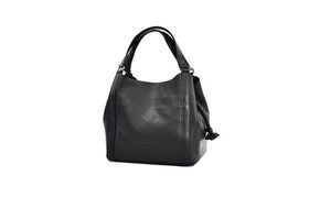 レディース本革バッグ7M6-1014P（・ブラック）