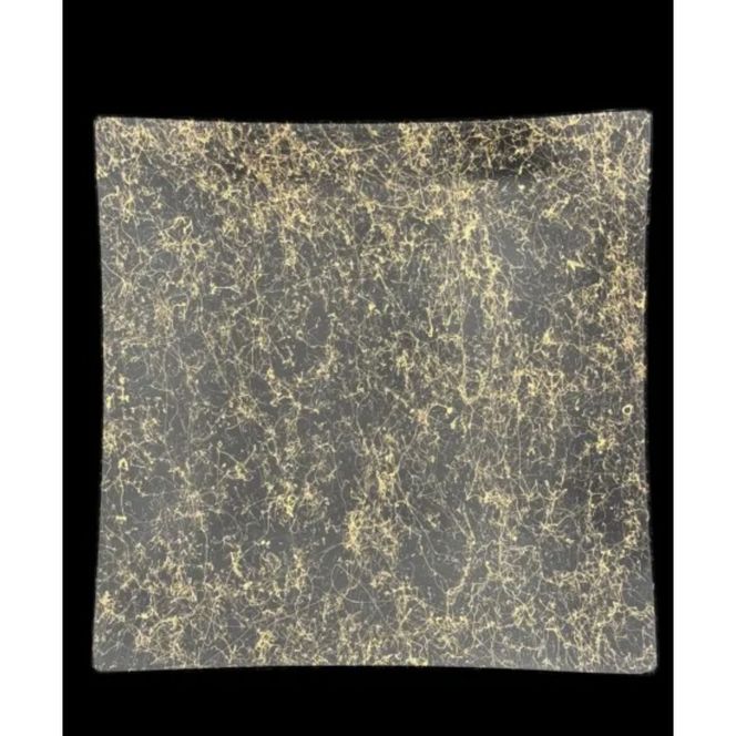 波スクエアプレート S 乱糸（マット仕上げ）漆黒［NF85］ 303446_CU90039VC04