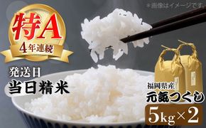令和7年産【特A】評価のお米「元気つくし」5kg×2袋 [10kg] [白米]《築上町》【株式会社ベネフィス】[ABDF030]