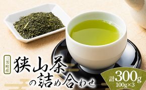 三芳町産狭山茶の詰め合わせ（高級煎茶100g×3本） 銘茶 煎茶 緑茶 お茶 抗酸化作用 カテキン鮮やか 色合い 旨み 渋み 茶匠の技 国産 FAA-106