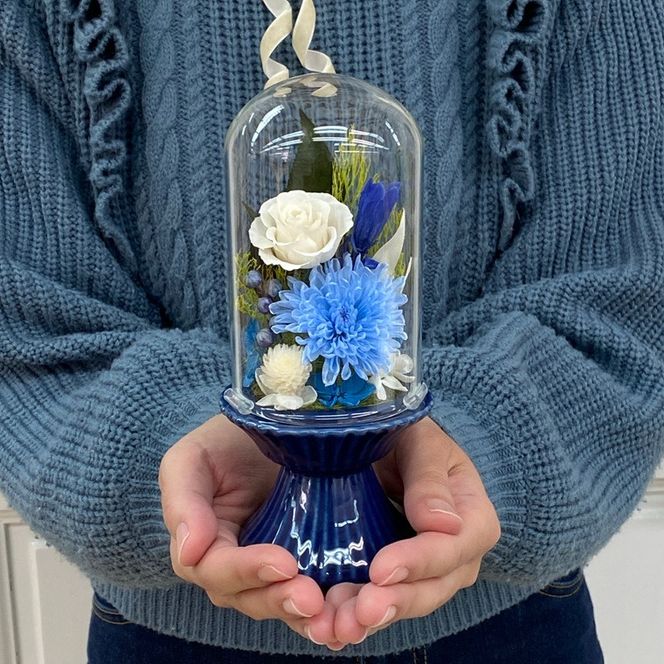 プリザーブドフラワー　藍（らん）　春日部市　シュガーパイン(AJ240)