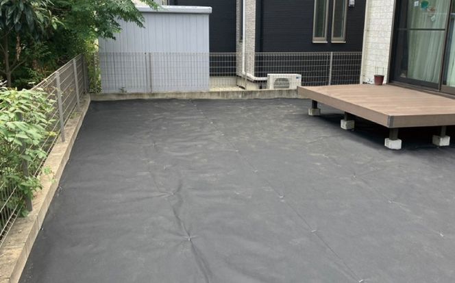 ポリエステル製 防草シート ブラック 1m×50m 430JP/BK 糸島市 / 株式会社NITTOSEKKO 除草 ガーデニング[ATQ003]