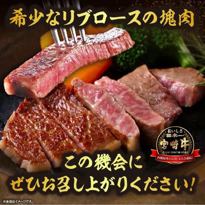 【数量限定】宮崎牛リブロース塊 1kg　（宮崎牛 黒毛和牛 和牛 リブロース）