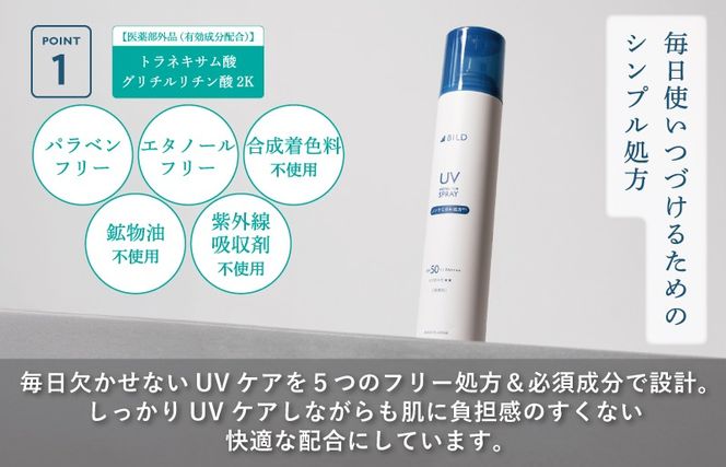 G3880 【スピード発送】ノンケミカル UVスプレー 医薬部外品 日焼け止め 130ｇ 3本セット