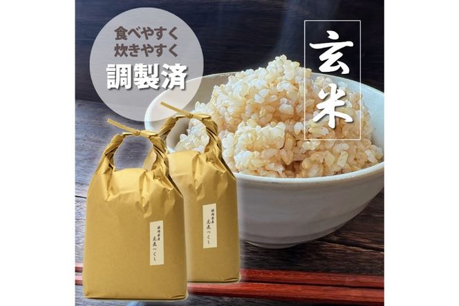 米 令和7年 玄米 元気つくし 5kg 2袋 計 10kg [ベネフィス 福岡県 宇美町 um40azp190012] 令和7年産 お米 ご飯 コメ ごはん