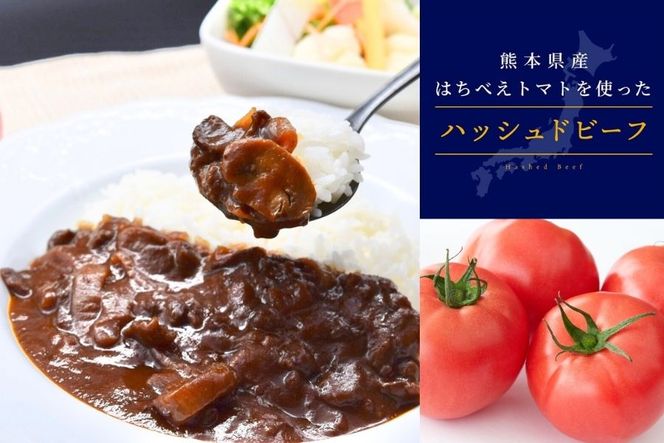 熊本県産はちべえトマトを使ったハッシュドビーフ 1袋(170g) 合計6食入り トマトピューレ トマト とまと 簡単 時短 洋食 惣菜 ギフト 冷凍 人気 ハッシュドビーフ ANA 八代市