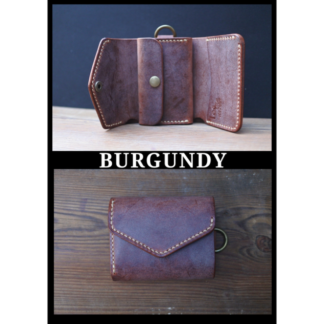 【選べるカラー3色】三つ折りウォレット 手のひらサイズ 財布 本革 全3色 雑貨 日用品 ファッション おすすめ 革小物
