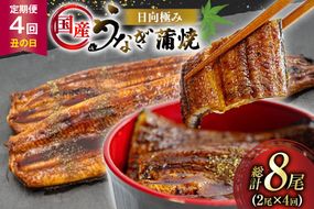 うなぎ 国産 【 丑の日 季節の定期便 】 日向極み うなぎ蒲焼 2尾 計240g [日向サンパーク 宮崎県 日向市 452061507] ギフト 小分け 真空パック 鰻 ウナギ うなぎの蒲焼 蒲焼 蒲焼き